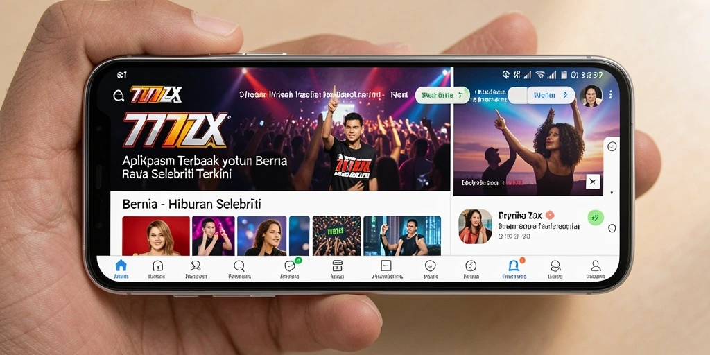 Antarmuka aplikasi 777ZX yang menarik dan informatif.