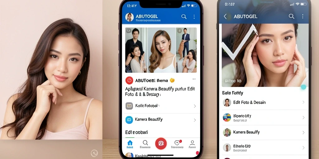 Tampilan antarmuka ABUTOGEL menampilkan berbagai alat edit foto yang canggih.
