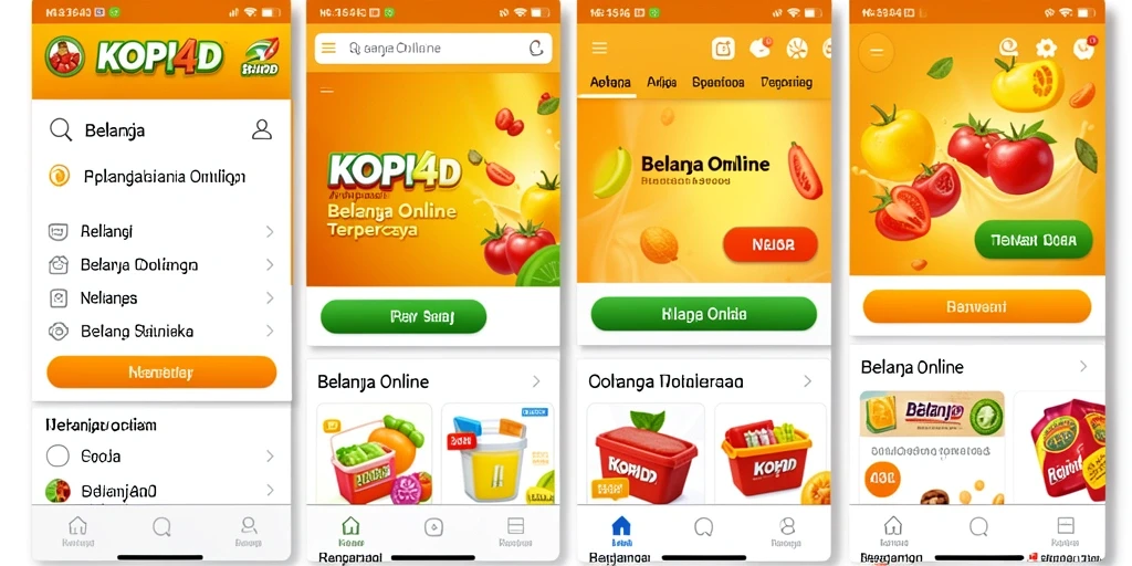 Tampilan antarmuka aplikasi KOPI4D yang menarik dan mudah digunakan.